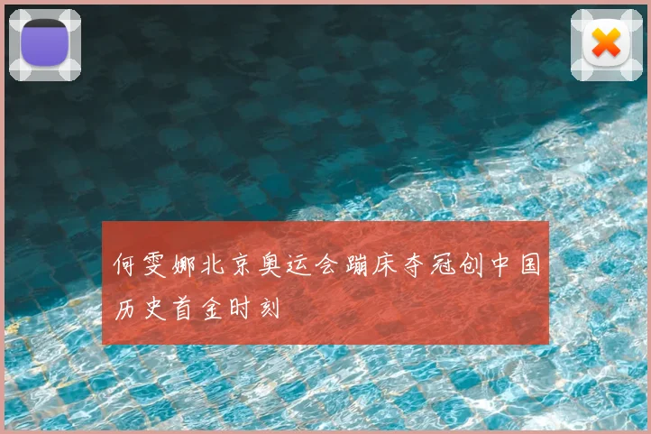 何雯娜北京奥运会蹦床夺冠创中国历史首金时刻